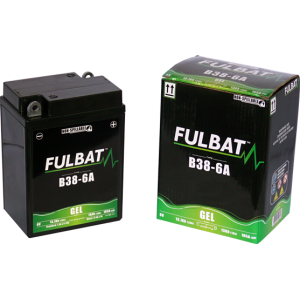 Fulbat battery  B38-6A GEL  6Volt  Capacity:13Ah  CCA:105Amp  L:119 W:83 H:161   P/N:550962  Polarity: - / +