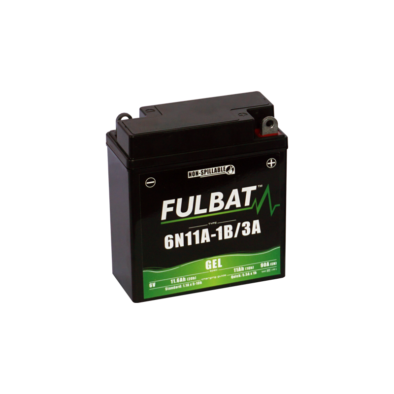 Fulbat batterij 6N11A-1B/3A GEL 6V 11Ah Fulbat batterij 6N11A-1B/3A GEL 6V 11Ah