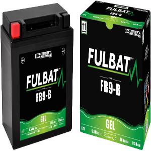 Fulbat battery  FB9-B GEL (12N9-4B-1)  12Volt  Capacity:9Ah  CCA:115Amp  L:135 W:75 H:139   P/N:550925  Polarity: +/-