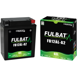 Fulbat battery  FB12AL-A2 GEL  12Volt  Capacity:12Ah  CCA:150Amp  L:134 W:80 H:161   P/N:550926  Polarity: -/+