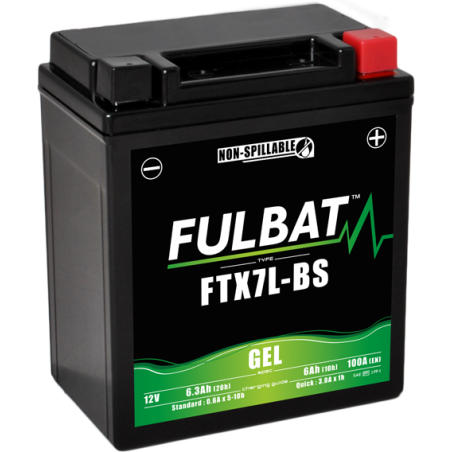 Fulbat FTX7L-BS GEL Battery 12V 6Ah