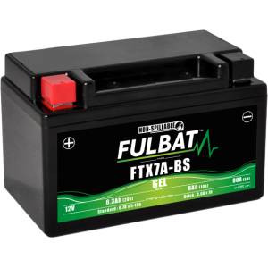 Fulbat FTX7A-BS GEL Battery 12V