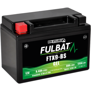 Fulbat FTX9-BS GEL Battery 12V 8Ah