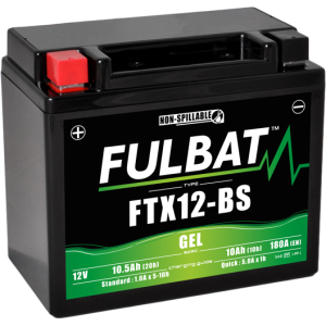 Fulbat FTX12-BS GEL Accu 12V 10Ah CCA:180Amp