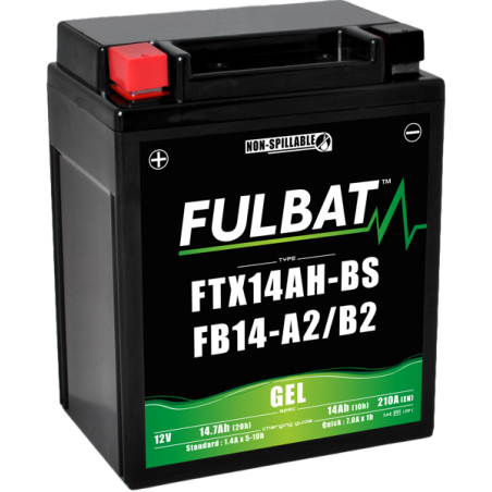 Fulbat FTX14AH-BS Gel Accu 12V 14Ah 210A
