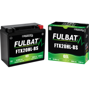 Fulbat battery  FTX20HL-BS GEL  12Volt  Capacity:18Ah  CCA:310Amp  L:175 W:87 H:155   P/N:550924  Polarity: -/+