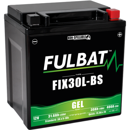 Fulbat Battery FIX30L-BS GEL 12V 30Ah