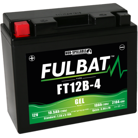 Fulbat FT12B-4 GEL Battery 12V 10Ah