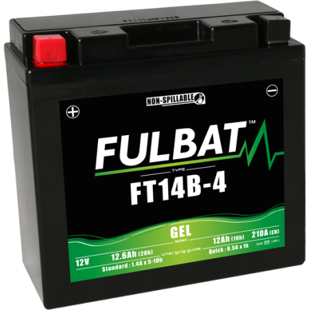 Fulbat FT14B-4 GEL 12V 12Ah Accu