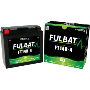 Fulbat battery  FT14B-4 GEL  12Volt  Capacity:12Ah  CCA:210Amp  L:150 W:69 H:145   P/N:550644  Polarity: + / -