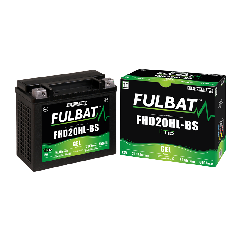 FULBAT FHD20HL-BS GEL Accu voor motorfietsen FULBAT FHD20HL-BS GEL Accu voor motorfietsen