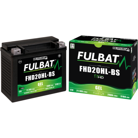 FULBAT FHD20HL-BS GEL Accu voor motorfietsen