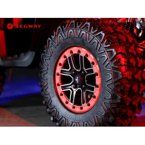 Segway Snarler AT10L-WP is het premium topmodel in de brede uitvoering T3b Grey/Red
