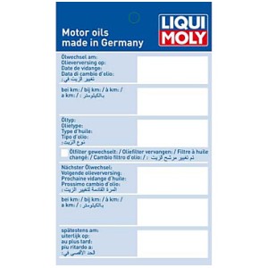 Liqui Moly Oil Change Service Sticker