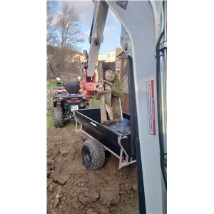 Shark WOOD 550 Single-axle tipping ATV/UTV trailer