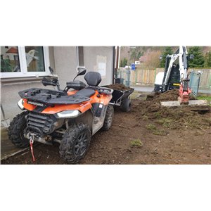 Shark WOOD 550 Single-axle tipping ATV/UTV trailer