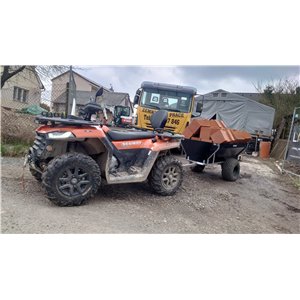 Shark WOOD 550 Single-axle Tipping ATV/UTV Trailer