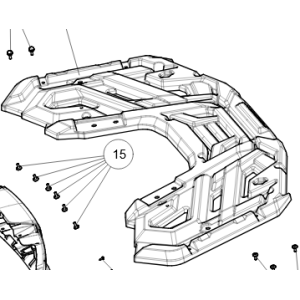 Couvercle Arrière Segway - Partnr: A12-H150500-0B0-01