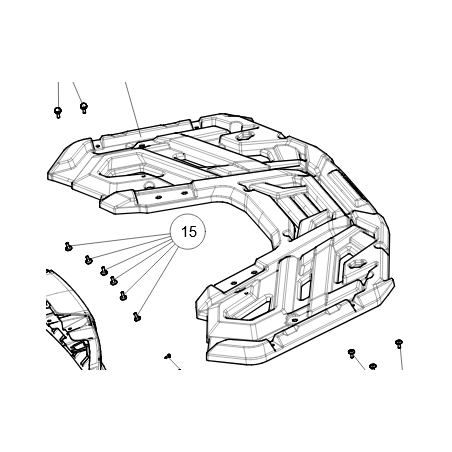 Couvercle Arrière Segway - Partnr: A12-H150500-0B0-01