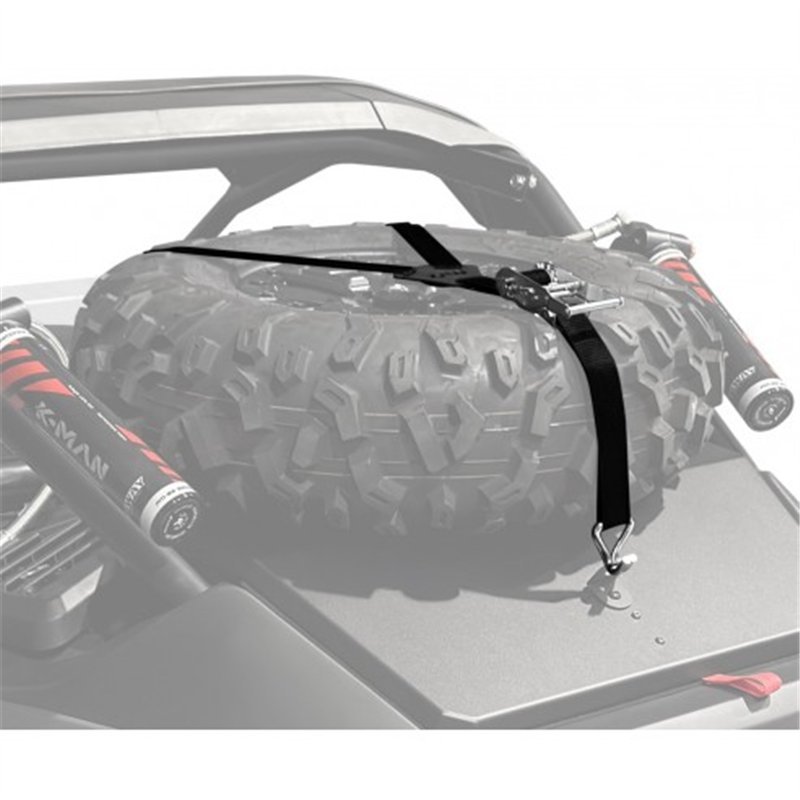 XRW: SPARE TIRE Y-STRAP BLACK