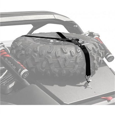 XRW: SPARE TIRE Y-STRAP BLACK