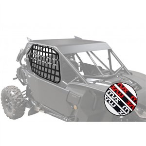 Zwarte en rode XRW Upper Door Nets voor Segway