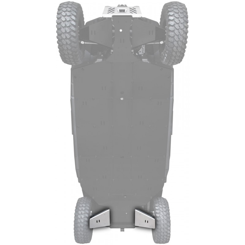 XRW: REAR TRAILING ARM GUARDS ALU - SEGWAY FUGLEMAN UT10 CREW