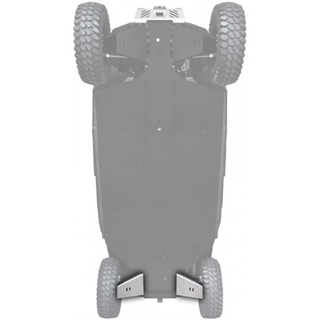 XRW: REAR TRAILING ARM GUARDS ALU - SEGWAY FUGLEMAN UT10 CREW