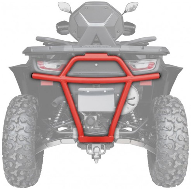 XRW: REAR BUMPER ALU SX7 RED 2560 - SEGWAY SNARLER AT10