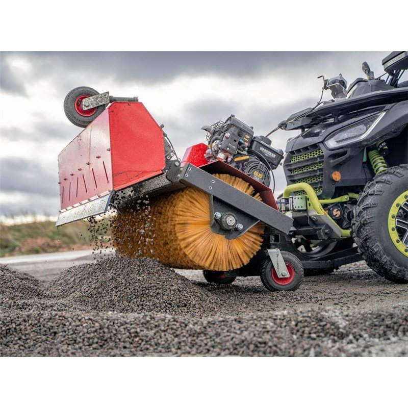 Boîte collectrice pour balayeuse rotative en acier