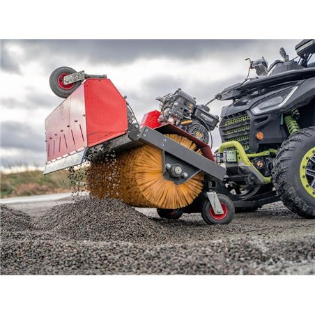 Boîte collectrice pour balayeuse rotative en acier