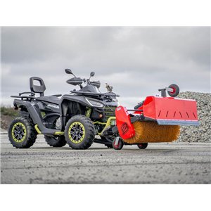 Boîte collectrice pour balayeuse rotative en acier