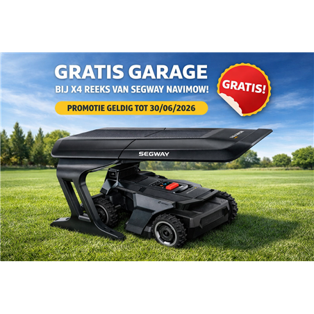 Segway Navimow X420E - 4WD Robotmaaier met Garage