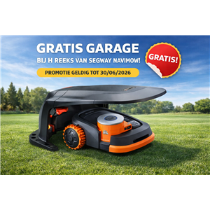 Segway Navimow H206E LiDAR up to 600 m2 - EFLS LiDAR+ inc garage