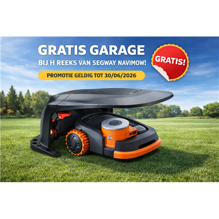 Segway Navimow H210E avec garage LiDAR+ jusqu'à 1000m²
