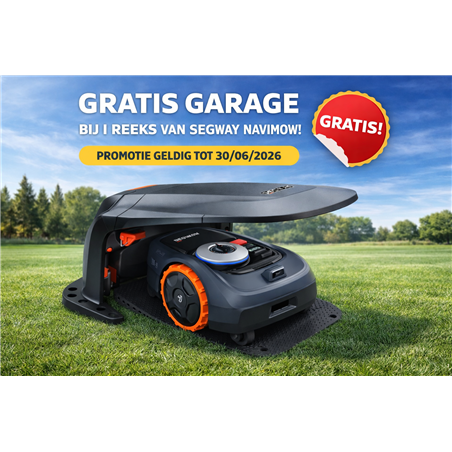Segway Navimow i108E – robotmaaier zonder begrenzingsdraad – 800 m² – EFLS 2.0 +garage