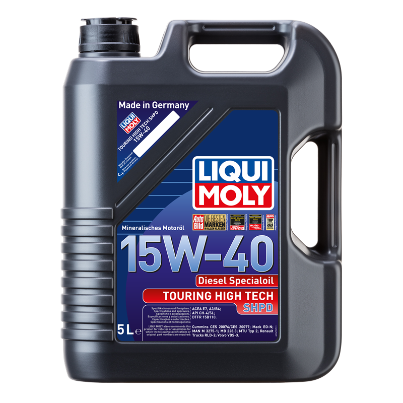 LIQUI MOLY Touring High Tech SHPD 15W-40 5L – Engine Oil for Linhai Diesel UTV