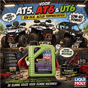 LIQUI MOLY Molygen New Generation 10W-40 – Fluorescent Green Premium Engine Oil – 1 Liter