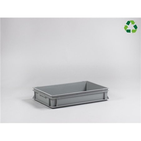 Euronorm stapelbak, E-line Normbox, 600x400x120 mm, 20 liter, gerecycled plastic 