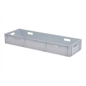 Stapelbak 1200x400xH171mm gesl. 6 OH grijs