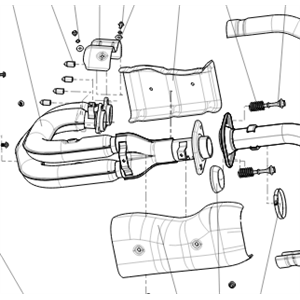Fugleman exhaust front pipe - exc oxygen sensoren (2024+)