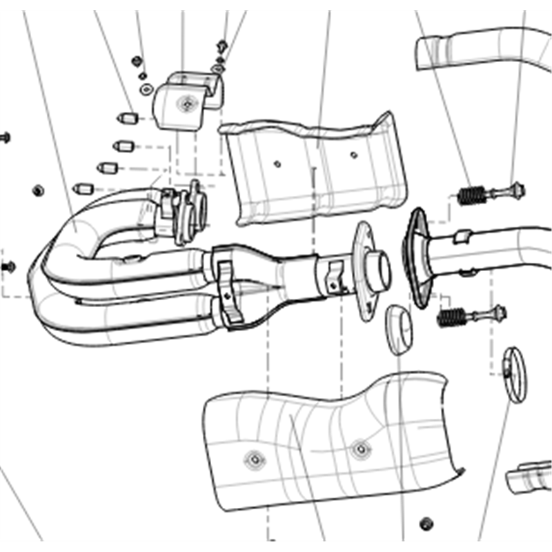 Fugleman exhaust front pipe - exc oxygen sensoren (2024+)
