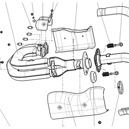 Fugleman exhaust front pipe - exc oxygen sensoren (2024+)