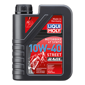 LIQUI MOLY Motorbike 4T Synth 10W-40 Street Race – Volsynthetische Motorolie – 1L