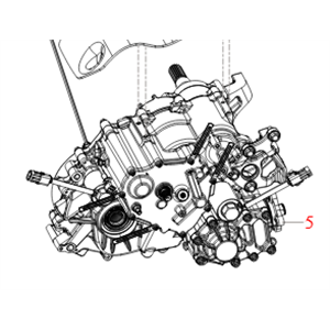 Segway AT10 REAR GEARBOX, ABS - Partnr: E03-F000001-000-01