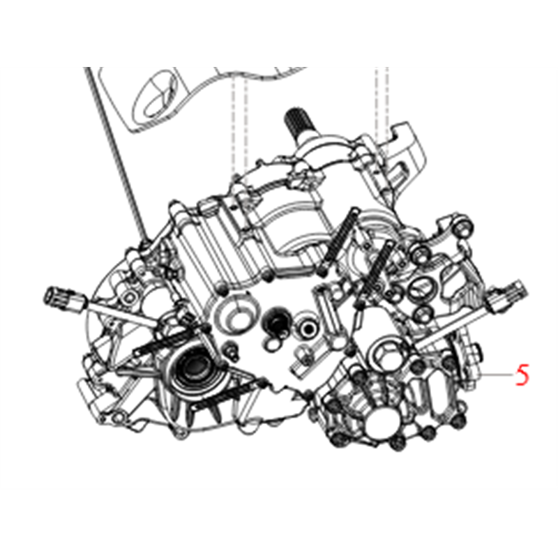 Segway AT10 REAR GEARBOX, ABS - Partnr: E03-F000001-000-01