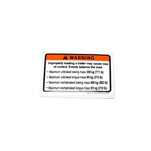 Segway TOWING LABEL, LONG - Partnr: A02-L100034-000-00