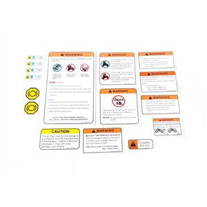 Segway WARNING LABEL ASSY(EU167)(LONG VEHICLE) - Partnr: A02L11000001