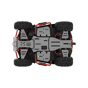 Segway Snarler Aluminium OEM Skid plates voor lang chassis, 2mm dik.