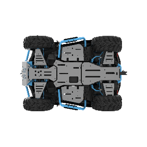 Segway Snarler Aluminium OEM Skid plates voor lang chassis, 2mm dik.